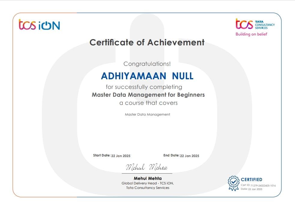 Master of DataManagement